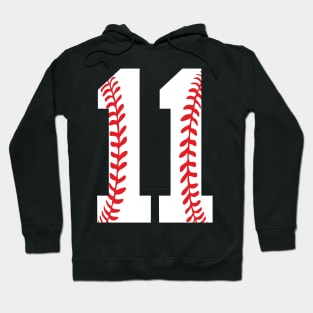 Eleventh Birthday 11th BASEBALL gift Number 11 Born in 2009 Hoodie